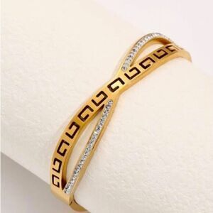 Stainless Steel Rhinestone Bracelet